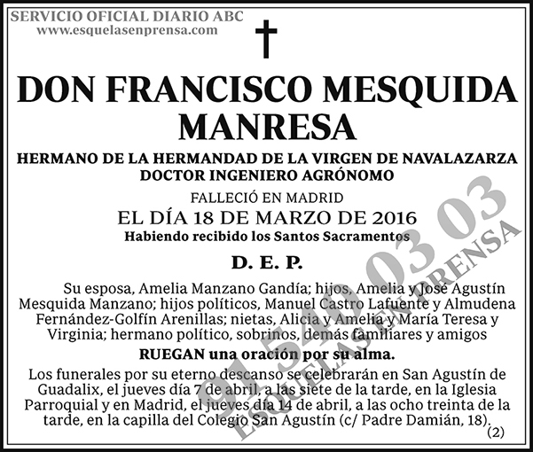 Francisco Mesquida Manresa